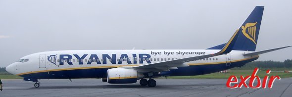 Eine Boeing 737-800 von Ryanair. Foto: Christian Maskos