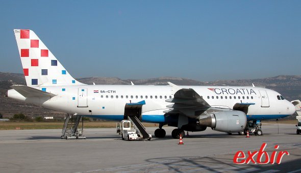 Croatia Airlines ist die einzige Airline, die Inlandsflüge in Kroatien anbietet, entsprechend hoch sind die Preise. Foto: Christian Maskos