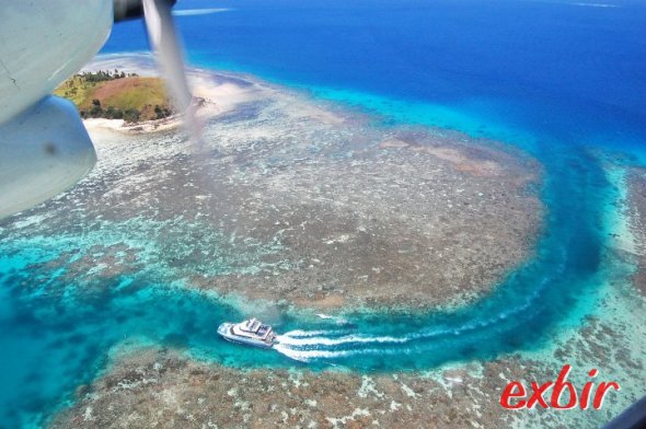 Start auf Mana Island - eine der schönsten Inseln im Pazifik und Teil der Fidschi-Inseln. Foto: Christian Maskos