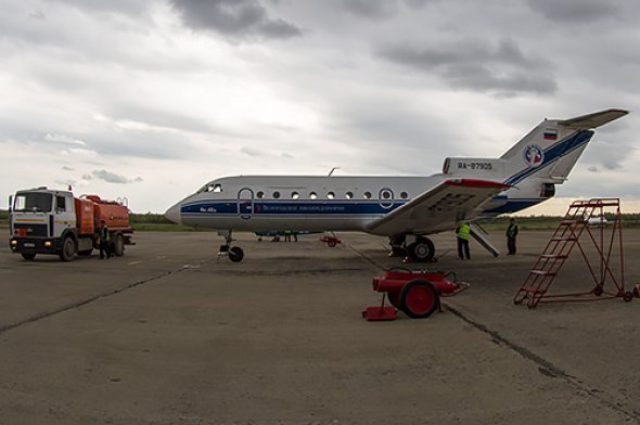 Die YAK 40 von Vologda Air Enterprise. Foto: Bernd Karlik