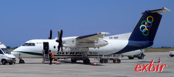 Olympic Airs SX-BIP brachte mich nach Leros - meinem 600stem besuchten Airport. Foto: Christian Maskos