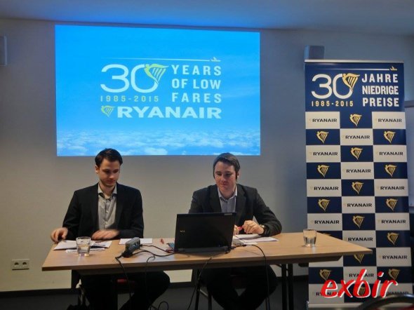Pressekonferenz von Ryanair und Eurowings im Maritim Hotel bei köln.