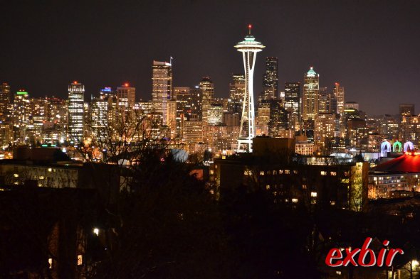 Seattle bei Nacht: Foto: Christian Maskos, Medienfotograf