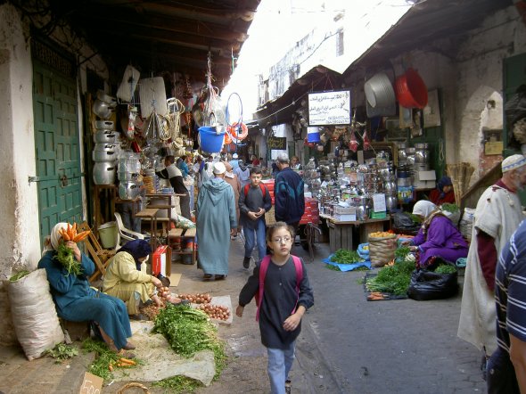 Auf dem marokkanischen Markt in der spanischen Exklave Ceuta