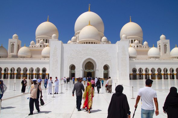 Große Sheikh Zayed Moschee in Abu Dhabi