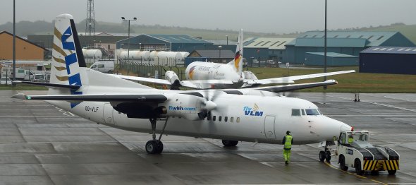 VLM ist einer der letzten Betreiber der legendären Fokker 50 in Europa. Foto: Christian Maskos