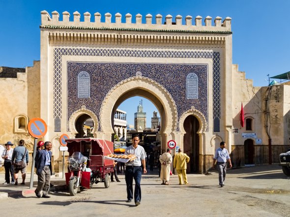 Bab Boujeloud in Fes, Marokko