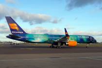 TF-FIU von Icelandair in der Aurora Borealis-Beklebung