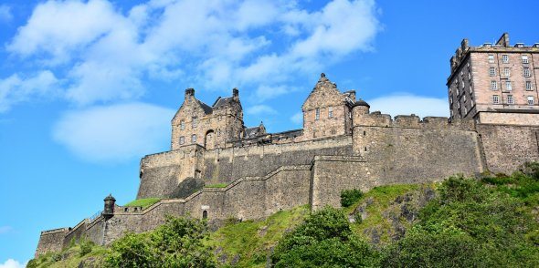 Das berühmte Castle/Schloss von Edinburgh