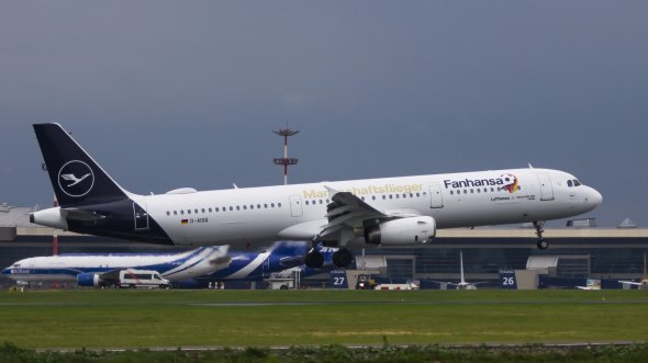 Der Mannschaftsflieger der Lufthansa