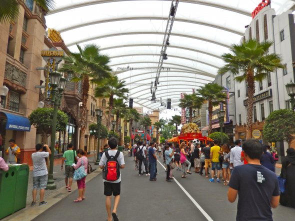 In den Universal Studios Singapore auf Sentosa Island
