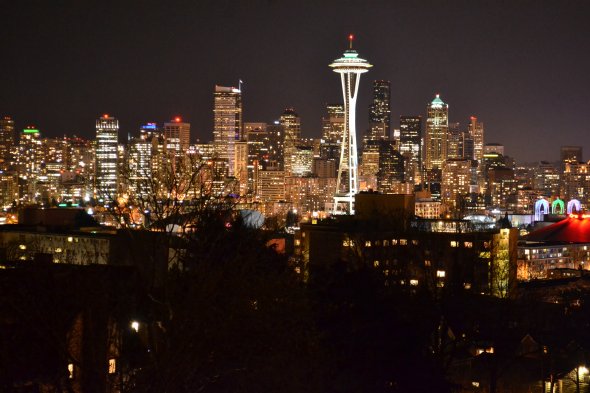 Schlaflos in Seattle: Bei dieser Aussicht auf die Skyline inklusive des Towers fällt es schwer einzuschlafen.