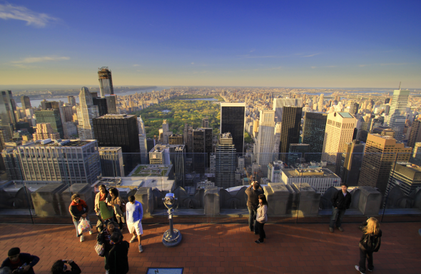 Blick vom Top of the Rocks in Manhattan/New York.