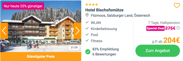 Hotel Bischofsmütze, Salzburger Land