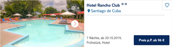 Hotel Rancho Club, Santiago de Cuba