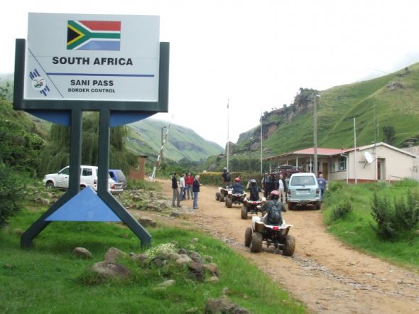 South African border post on Sani Pass