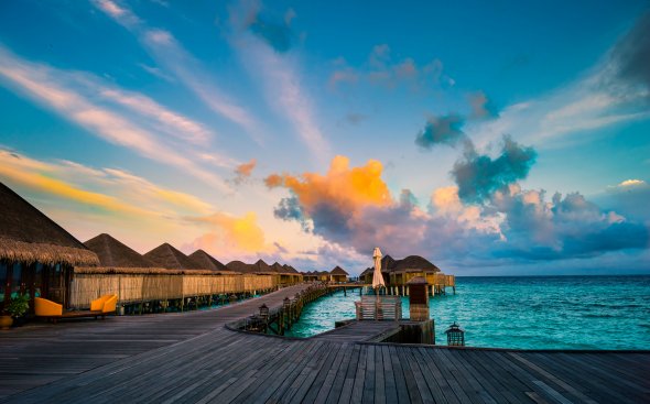Malediven am Morgen